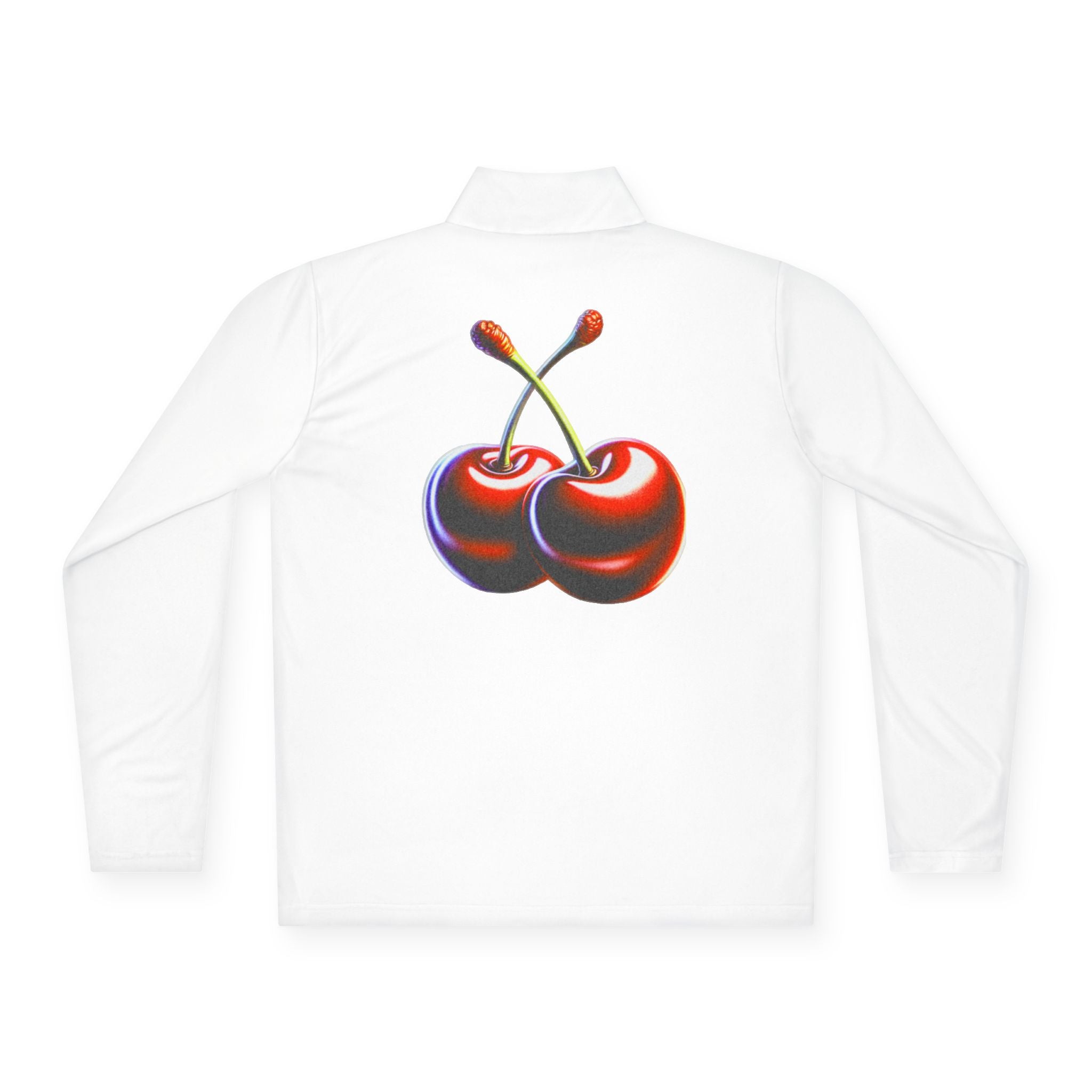 Cherry Graphic Quarter-Zip Pullover