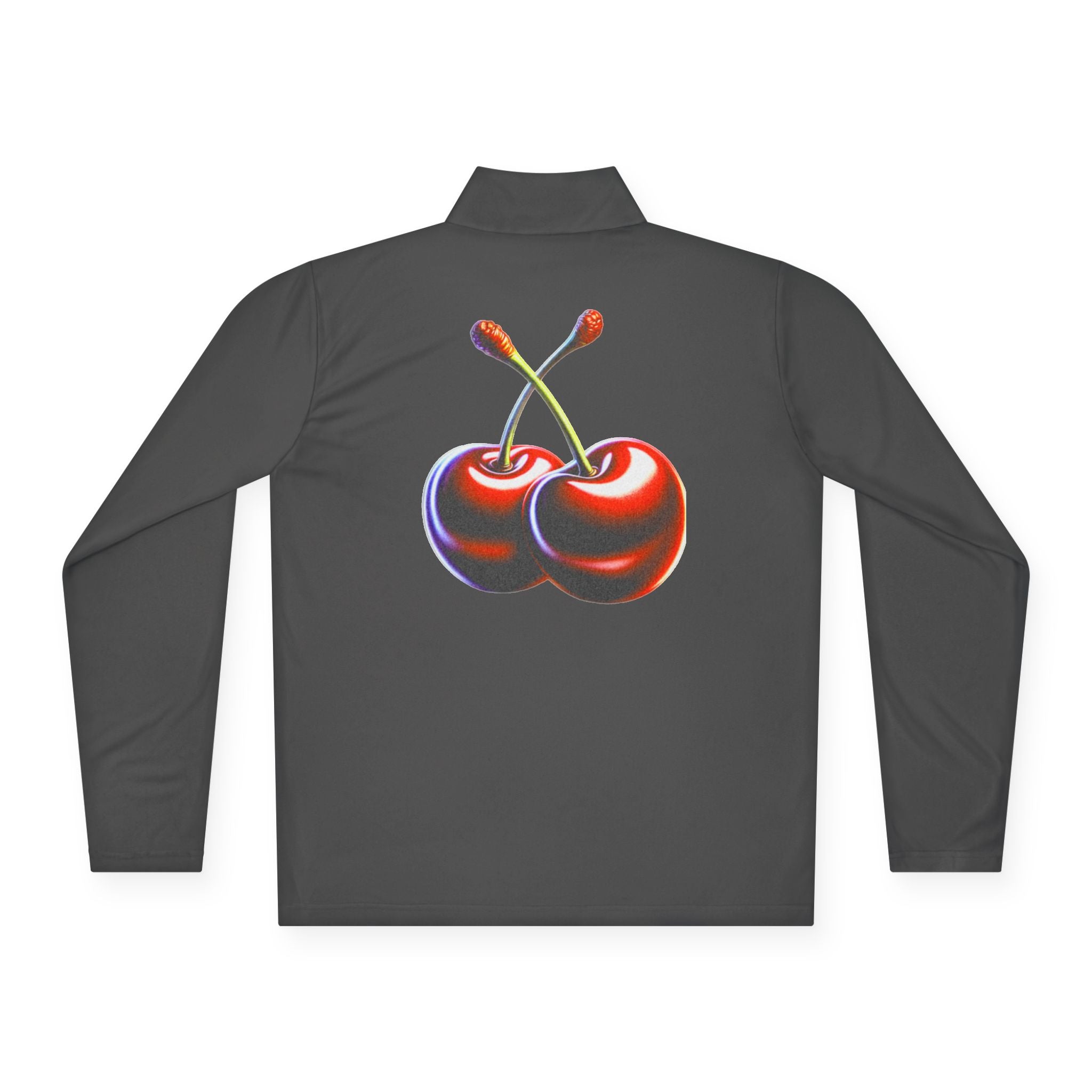 Cherry Graphic Quarter-Zip Pullover