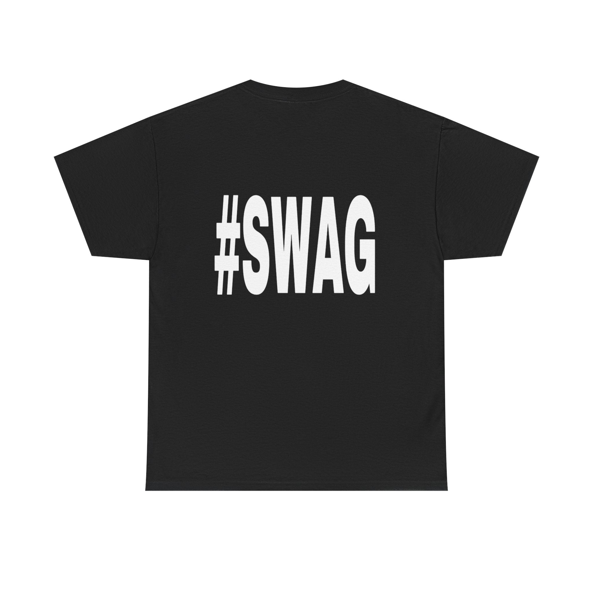 #SWAG T-Shirt – Minimal Front 'Waldorra' Logo, Bold Back #SWAG Graphic Tee